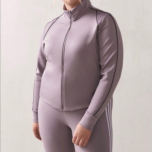adidas Jackets & Blazers - Adidas Lavender Cropped Track Jacket 4x